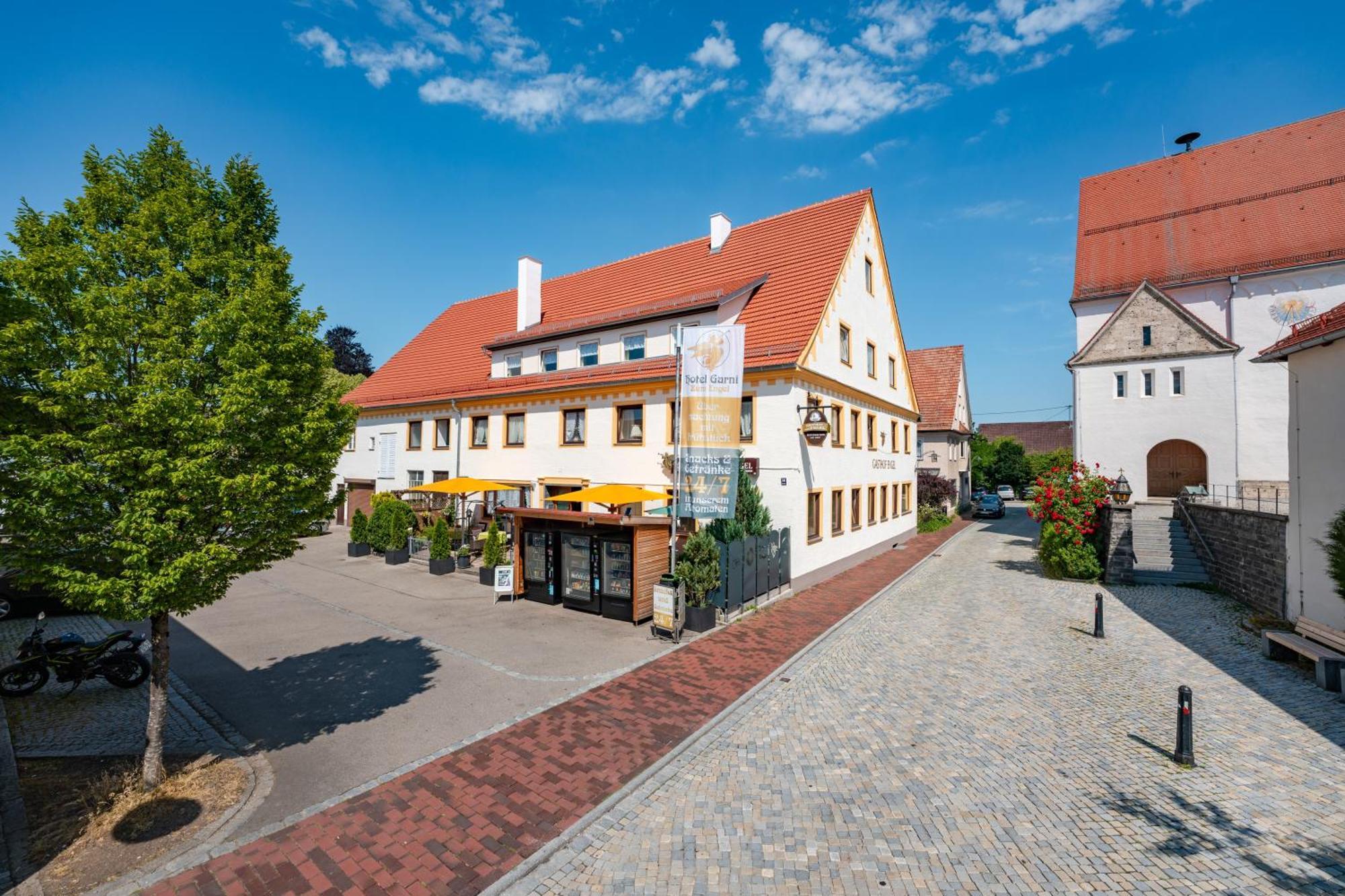 Hotel Garni "Zum Engel" Oberguenzburg المظهر الخارجي الصورة